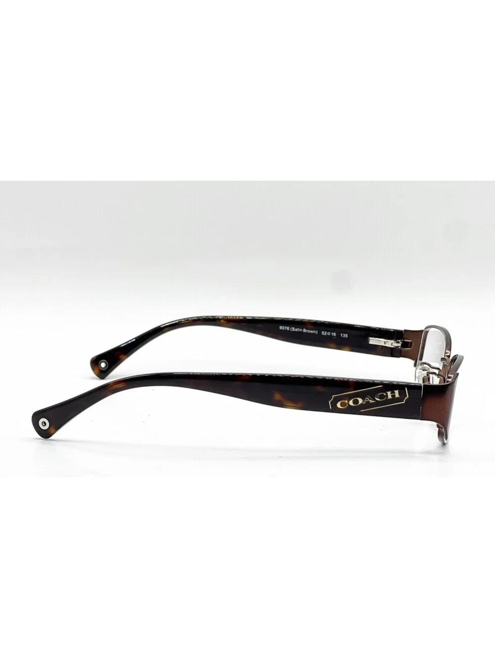 Coach HC 5019 9076 Satin Brown Full Rim Authentic Eyeglass Frames 52-16-135